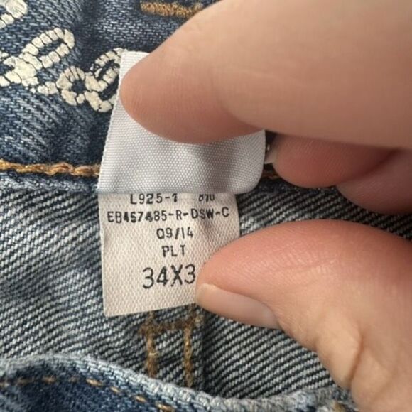 Eddie Bauer 2014 Men's Denim Medium Wash Denim‎ Blue Jeans Size 34 x 34 Relaxed - Picture 10 of 14